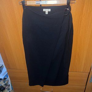 silence + noise black skirt waist tie
